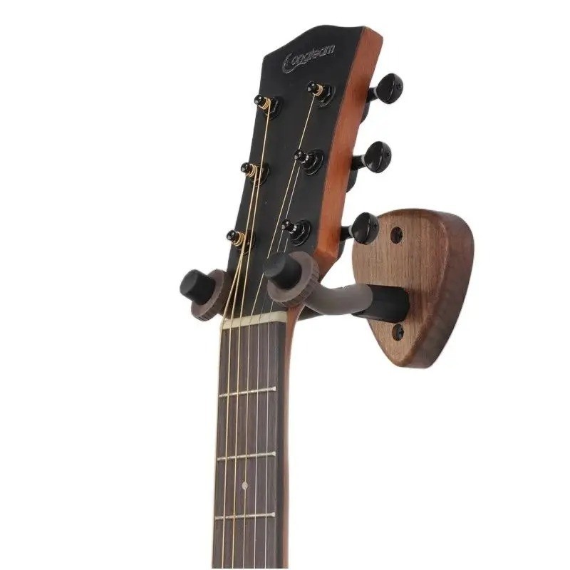 Walnut Guitar Wall Mount Hanger Holder Hook Adjustable Universal Stand