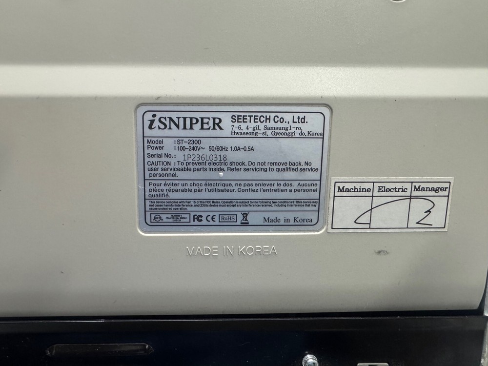 iSniper currency Discriminator counter used