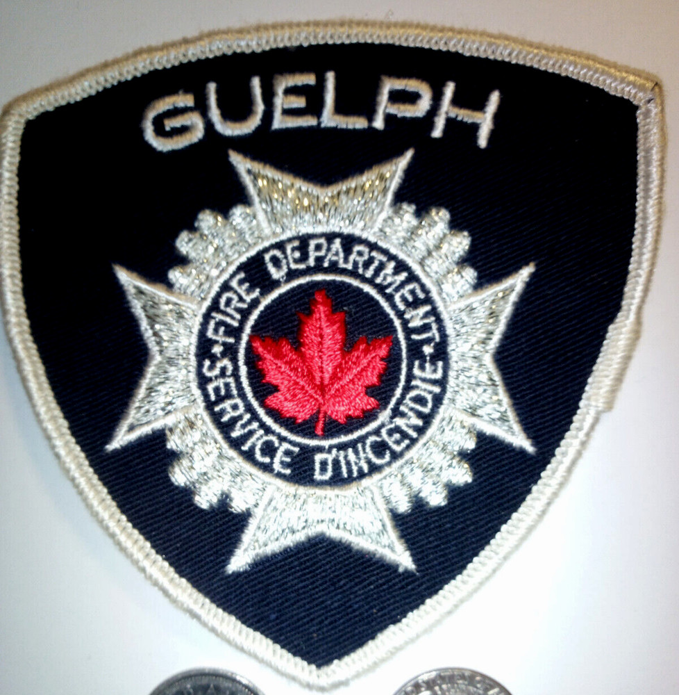 Guelph Ontario Fire Department Patch Badge Crest