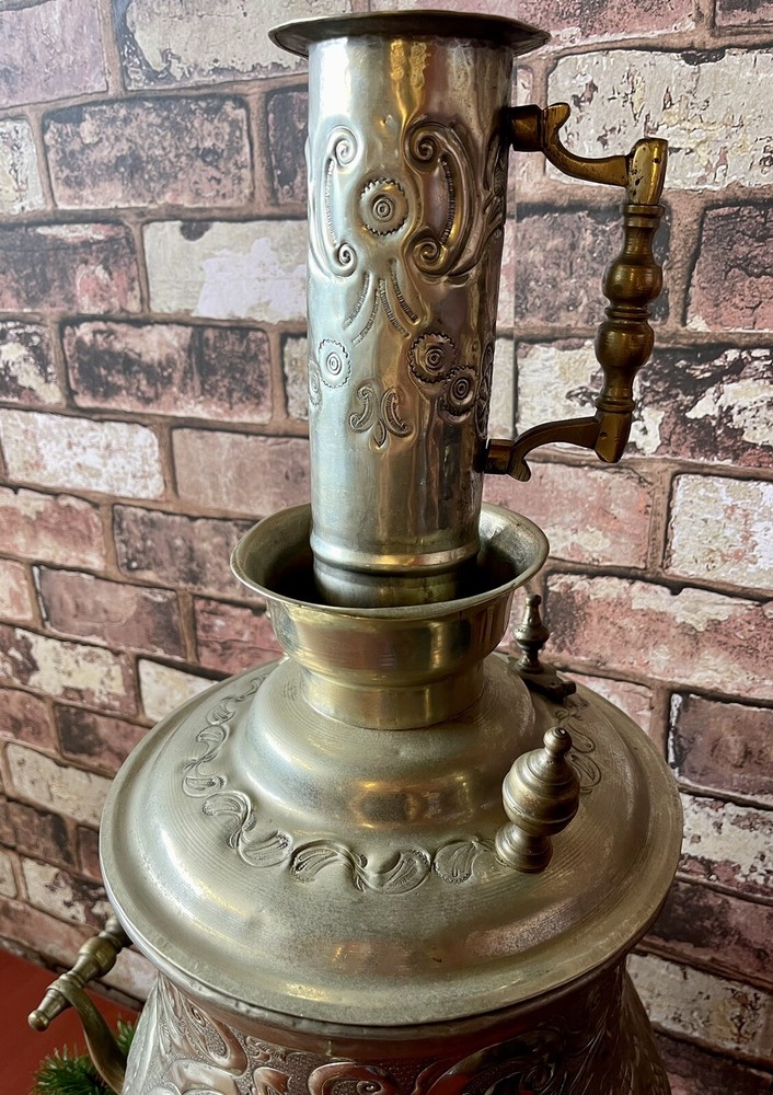 ANTIQUE MOROCCAN SAMOVAR 29.5” TALL