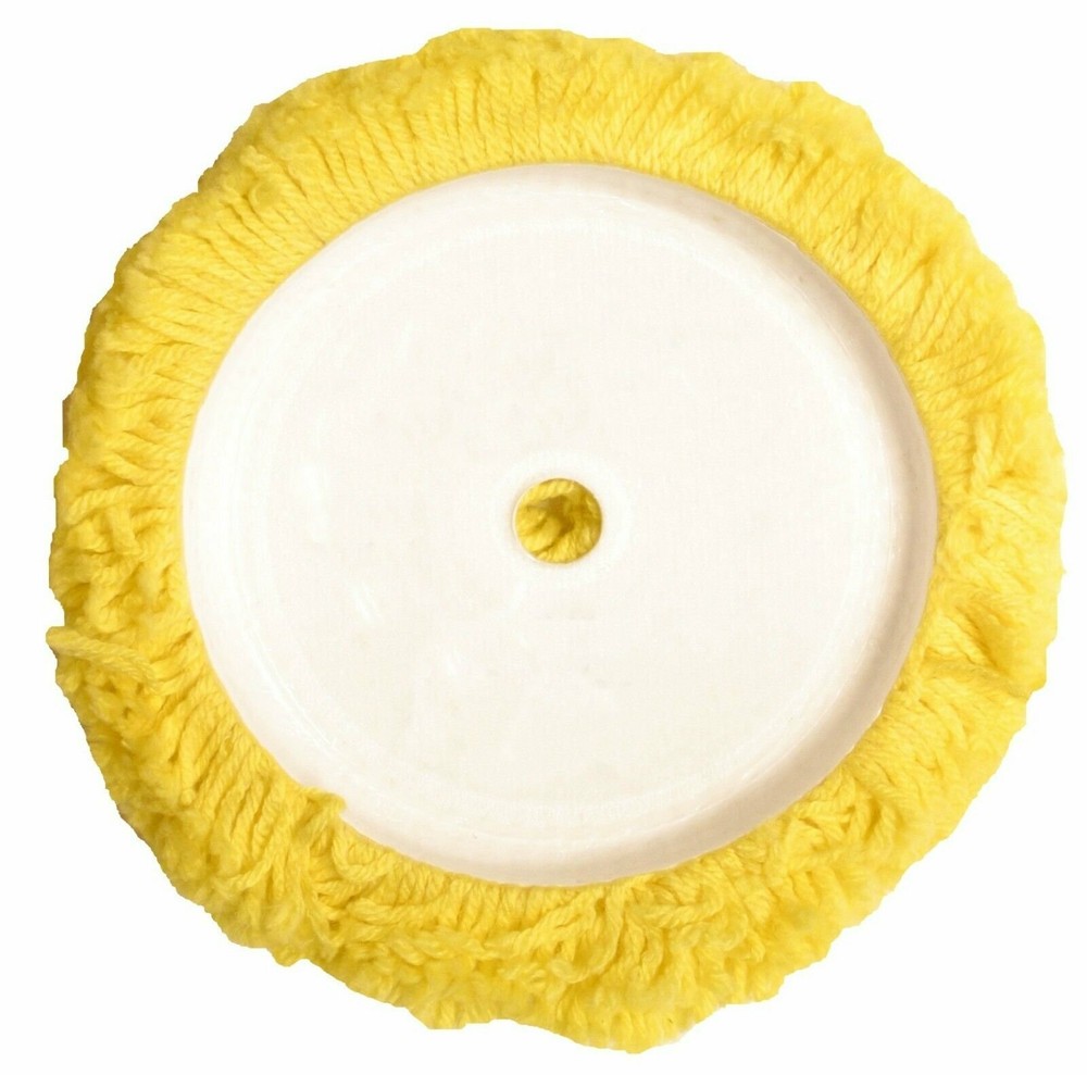 7.5" Wool Buffing Pad Starter Kit for Compound Cutting & Polishing - Hook & Loop
