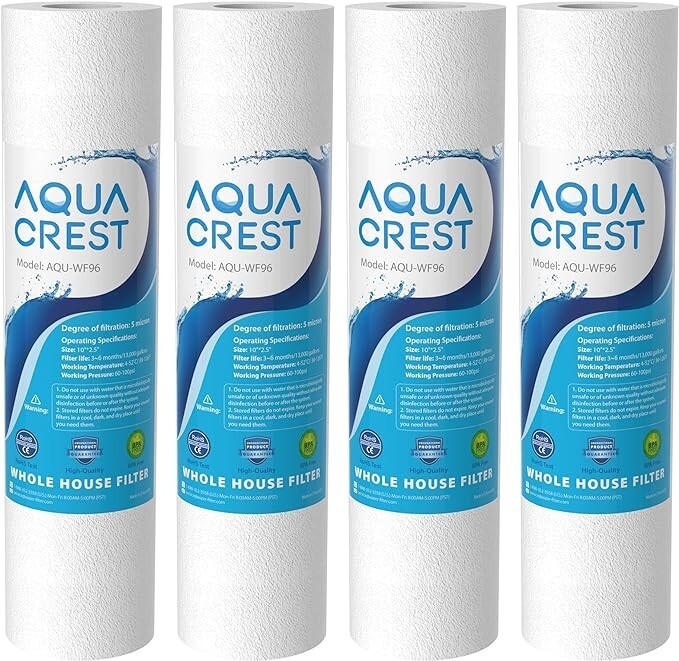 AQUA CREST AP110 Whole House Water Filter, Sediment Filter, 5 Micron