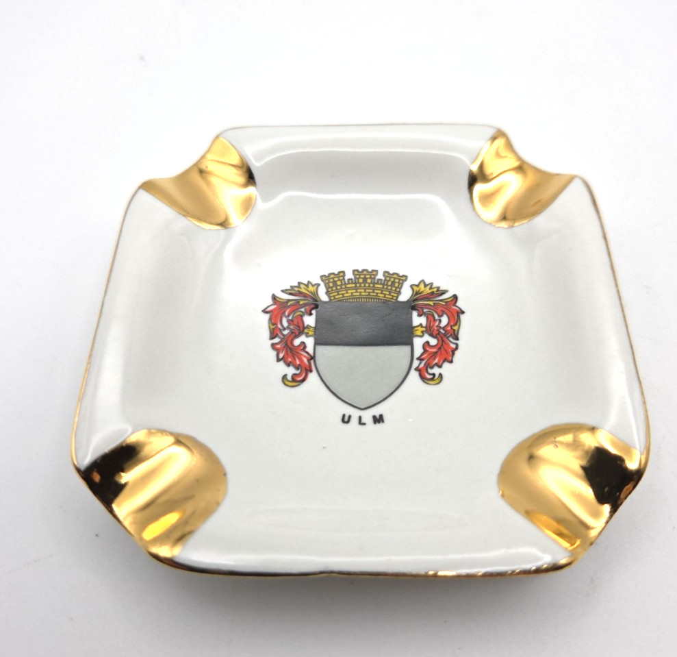 Vintage German Miniature Ashtray - ULM - 3"