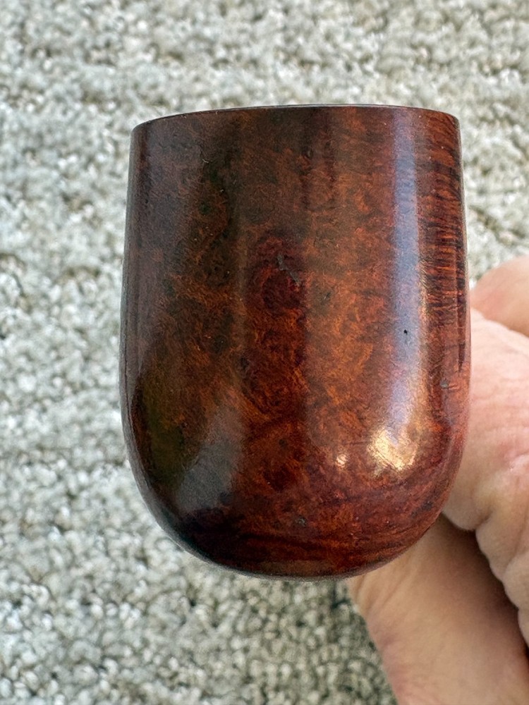 OLE JANSEN BRIAR 1950'S BILLIARD BLUE DOT STEM AR