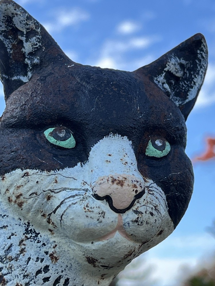 Vintage Cast Iron Cat Doorstop