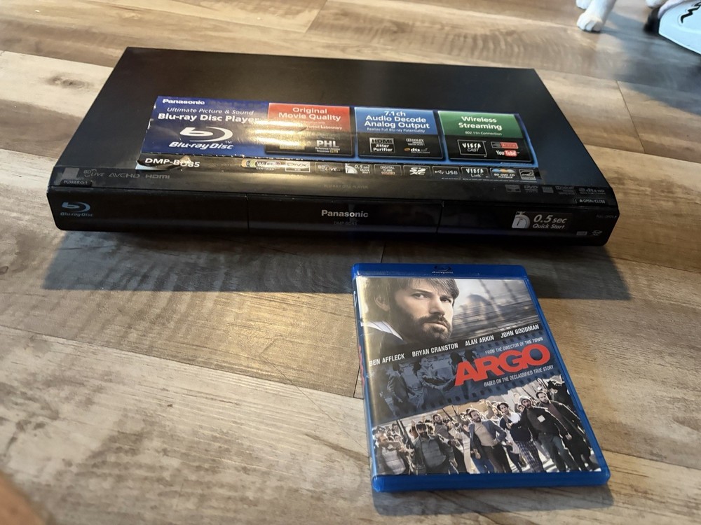 Panasonic DMP-BD75 Blu-Ray/DVD Player - No Remote - Tested & Working