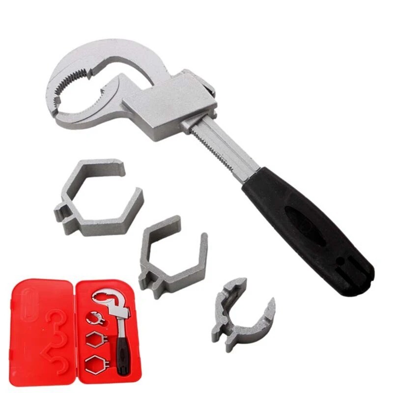 Multi-purpose Sink Spanners Bathroom Spanners Curved Toothed Adjustable Spanners