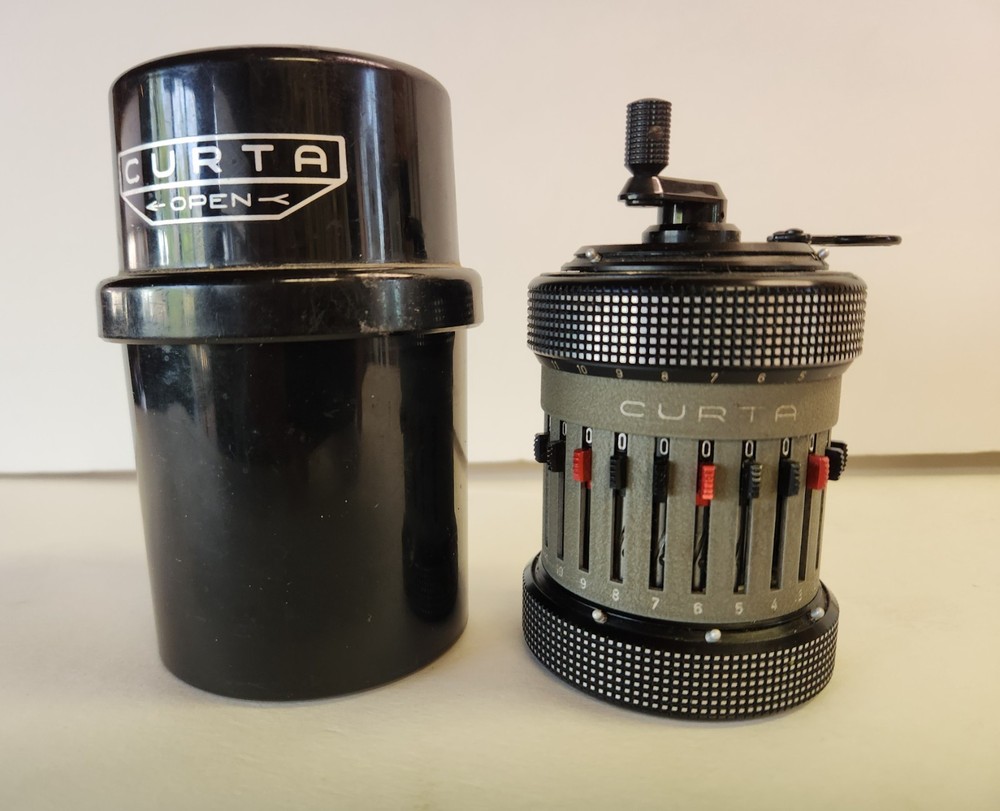 Curta Type II mechanical calculator. Serial No. 558175