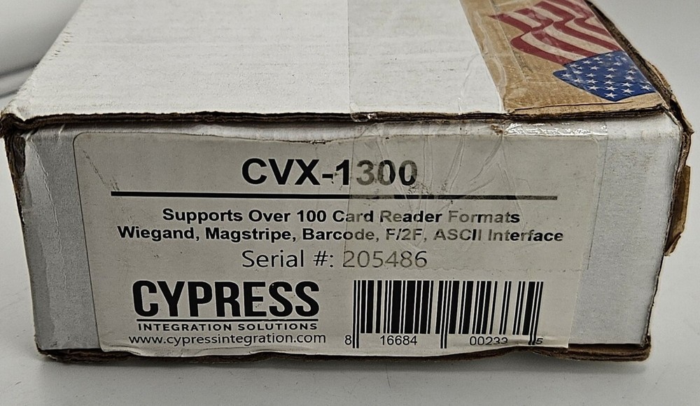 CYPRESS CVX-1300 DATABENDER WIEGAND SIGNAL CONVERTER ACCESS CONTROL MODULE