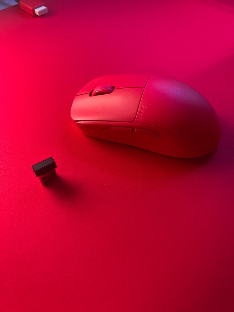 Pulsar X2 wireless gaming mouse red