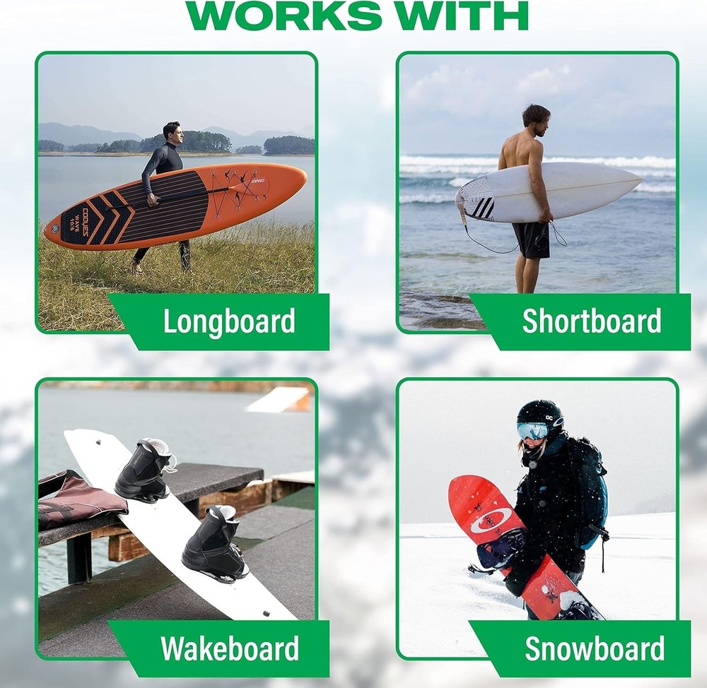 Scratch & Weather Resistant Surfboard Wall Rack - Perfect for Longboards