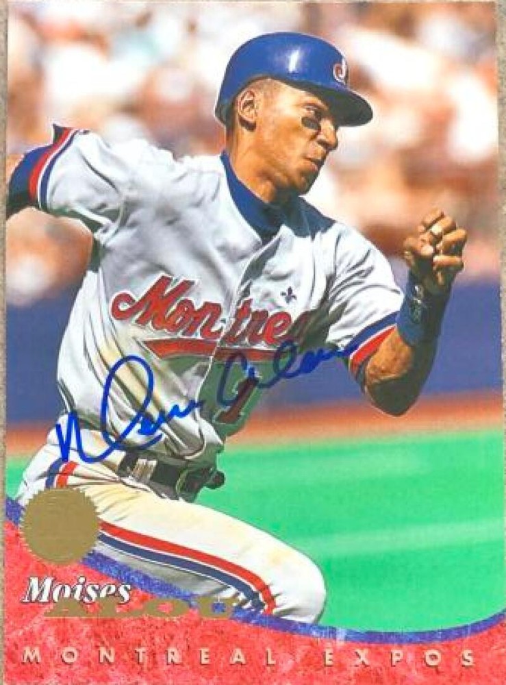 Moises Alou Autographed 1994 Leaf #252