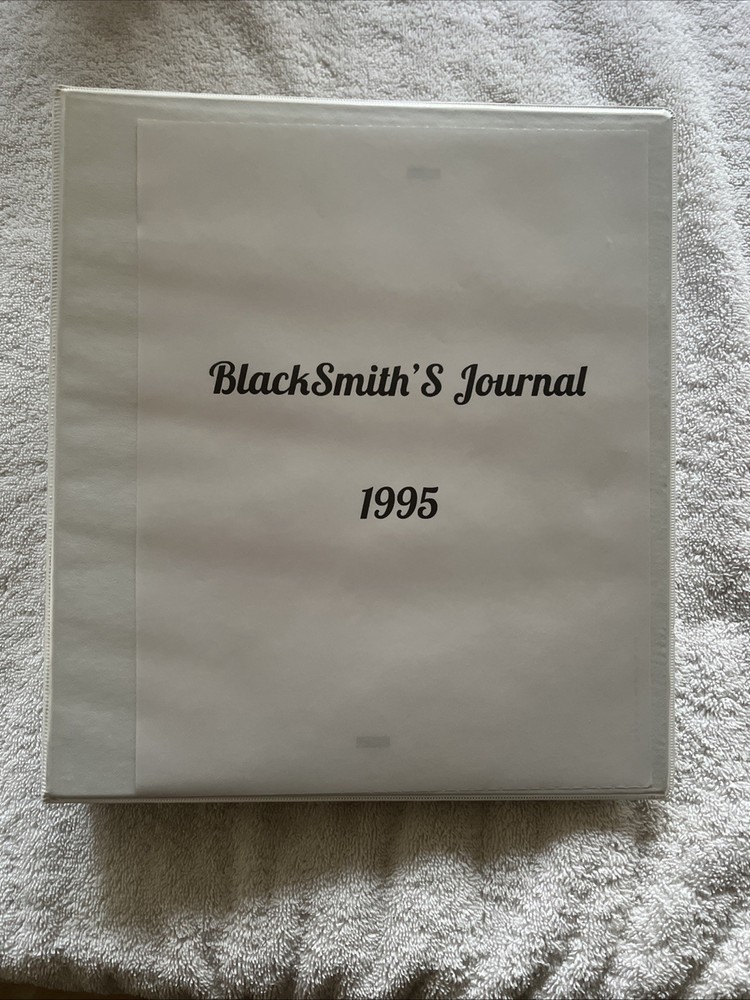 Blacksmith's Journal 1995 Complete Year Illustrated Techniques Set