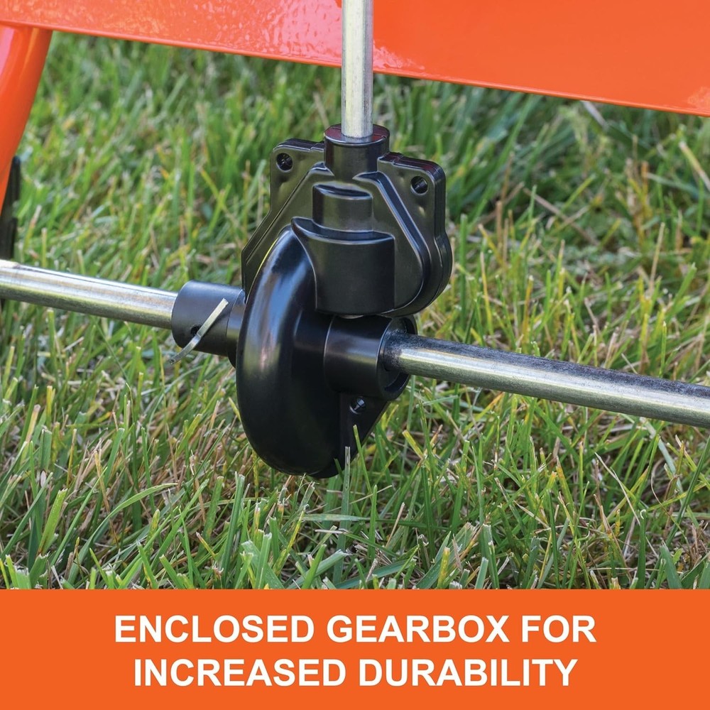 85 lb. Broadcast Spreader, Black/Orange