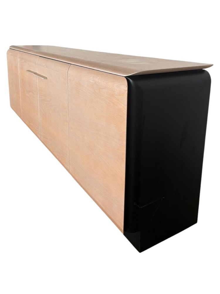 Contemporary Bleached Oak Credenza