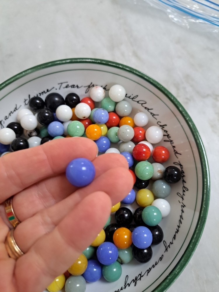 Pack Lot More Then Lb Mixed Marbles