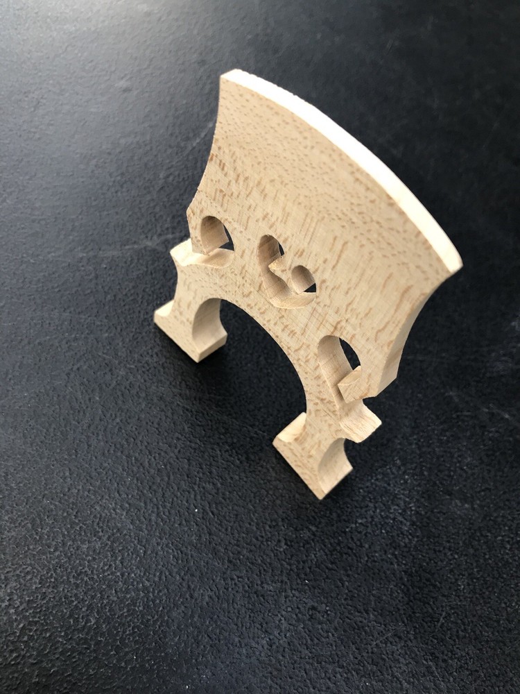 1/2 Cello Bridge Self-Adjusting Blank Bridge, Maple Wood