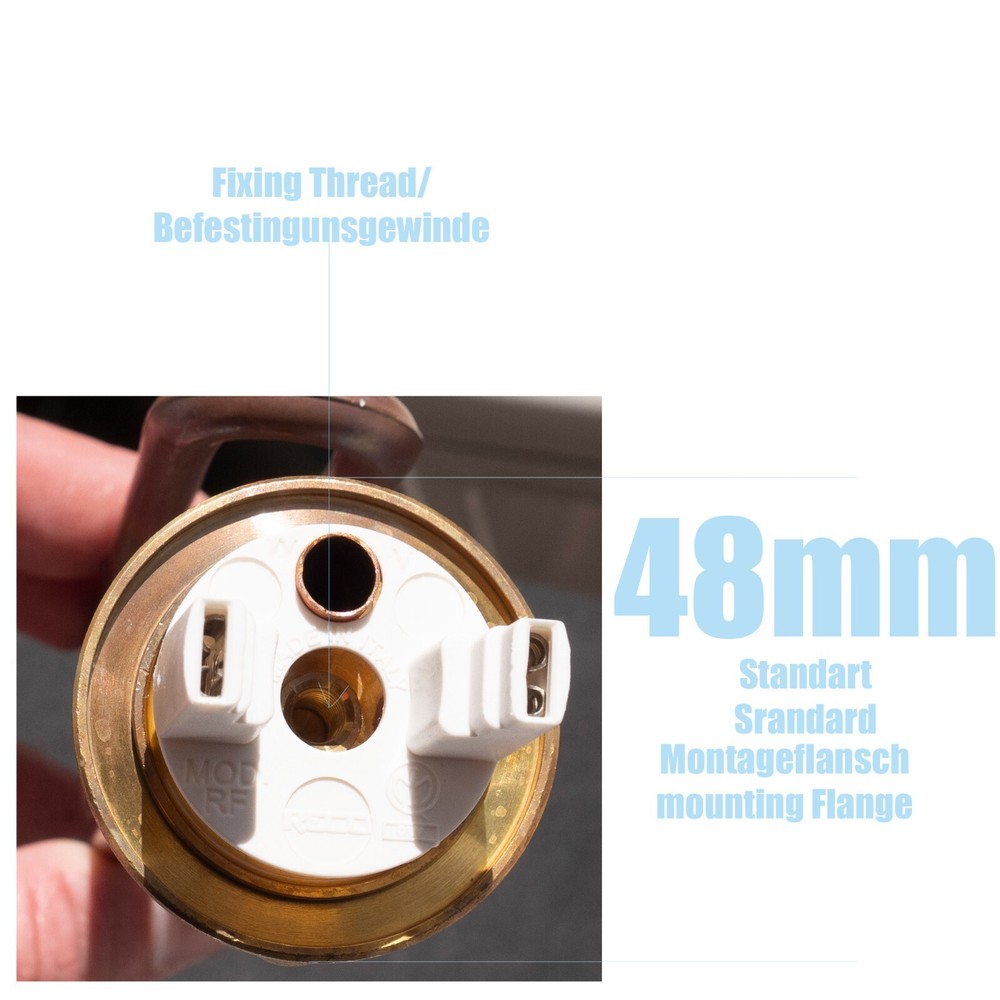 SOLAR TANK HEATING ELEMENT 3000W Ariston Diplomat ith Thermostat Anode Flange