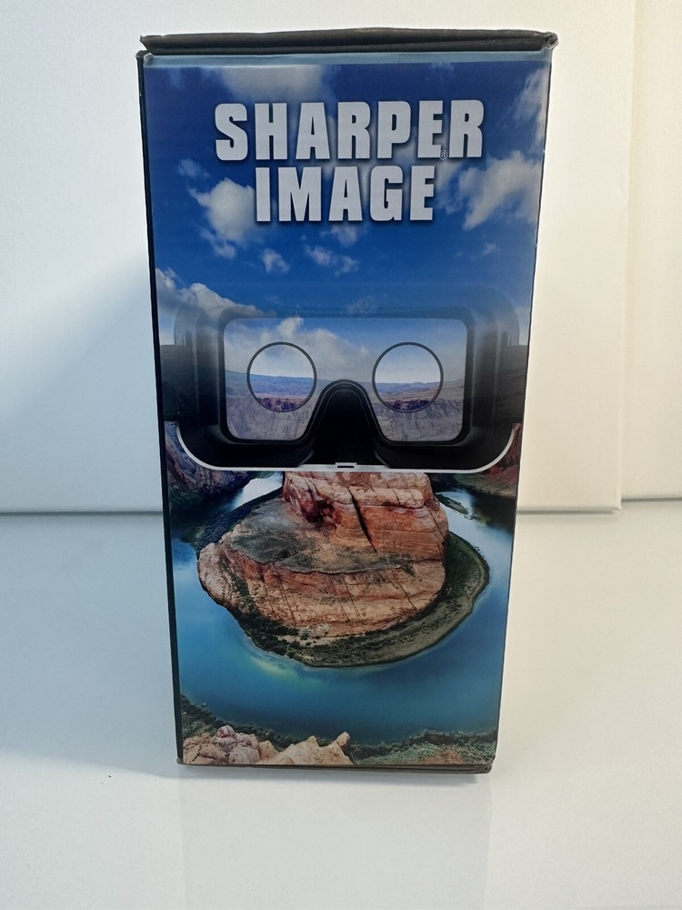 Sharper Image Virtual Reality Smartphone Viewer 360 Degree Headset VR BlackWhite