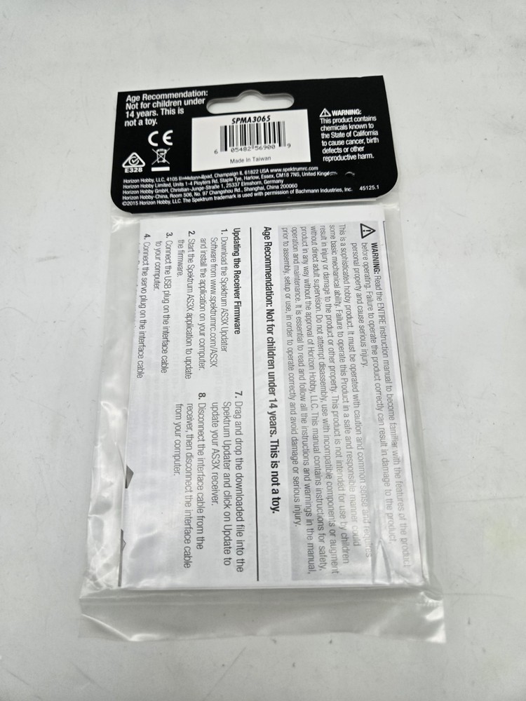 Spektrum A3065 Tx/Receiver USB Programming Cable