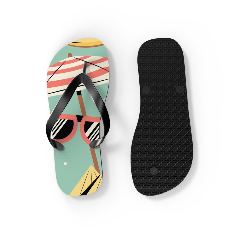 Beach Scene Flip Flops | Flip Flop Sandals