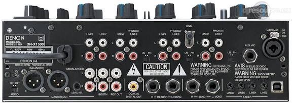 denon dj mixer dn x1500