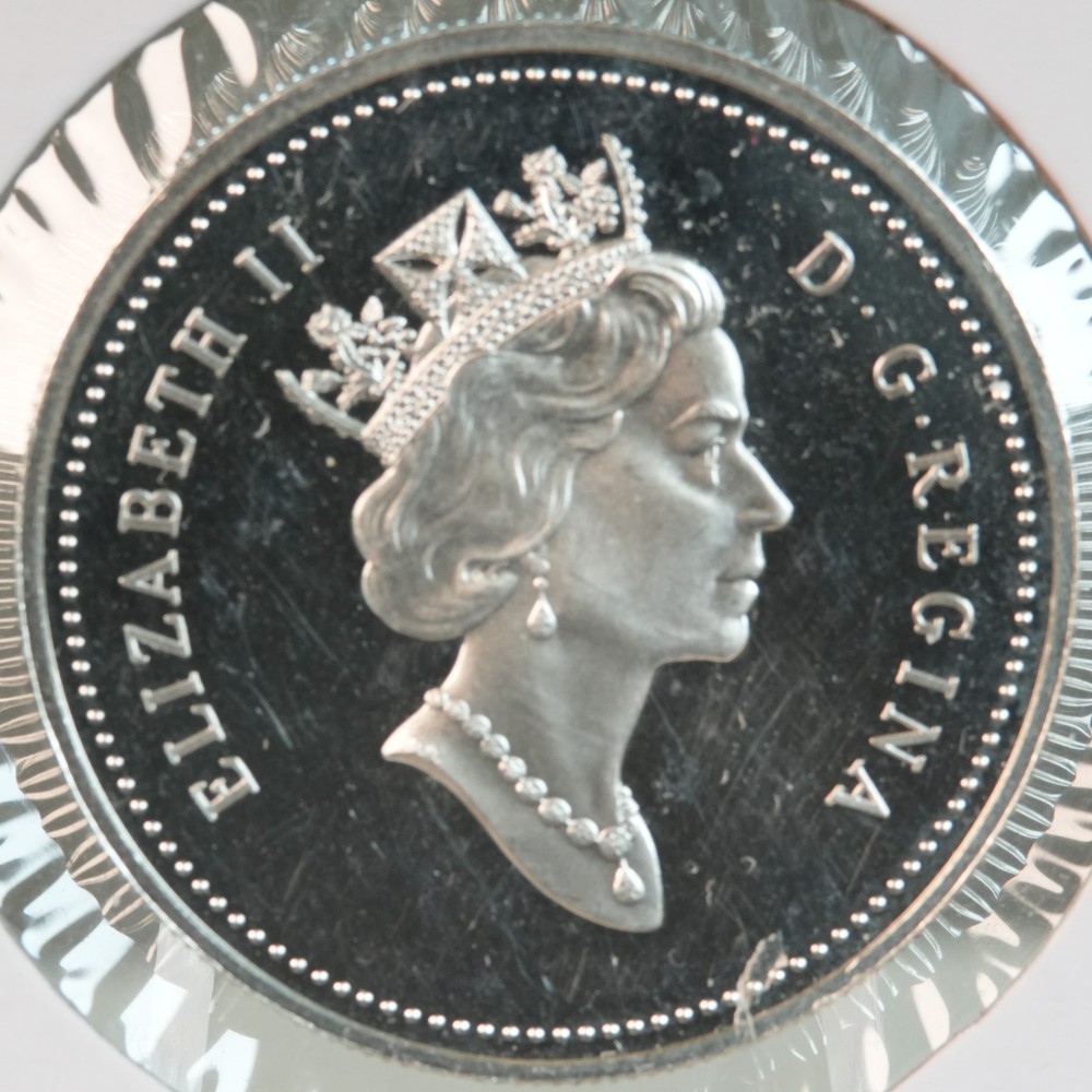 Canada 1998 Proof Silver dollar, RCMP, .7487 oz silver