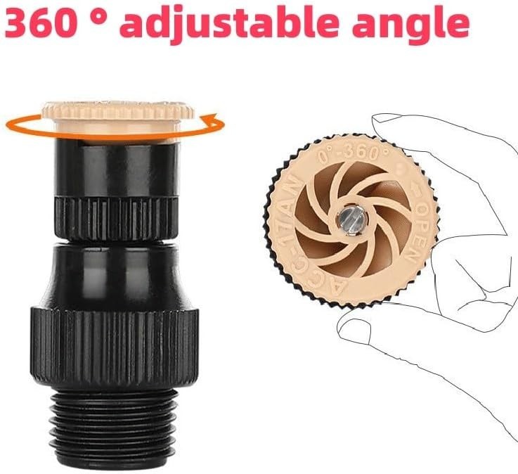 2 Pack Lawn Sprinklers Rotating Yard Water Sprinklers Adjustable Coverage