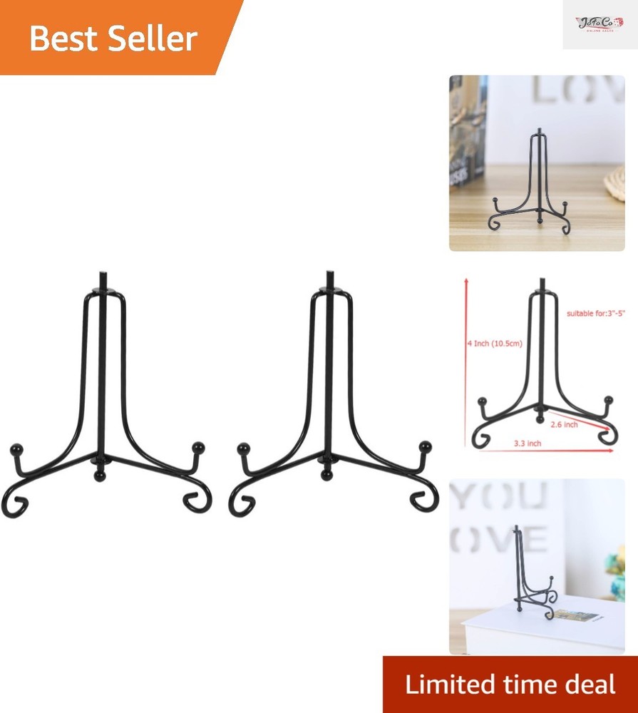 Adjustable & Foldable Iron Display Stand Set - Perfect for Home & Gallery