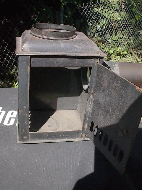 Antique Magic Lantern Slide Projector.