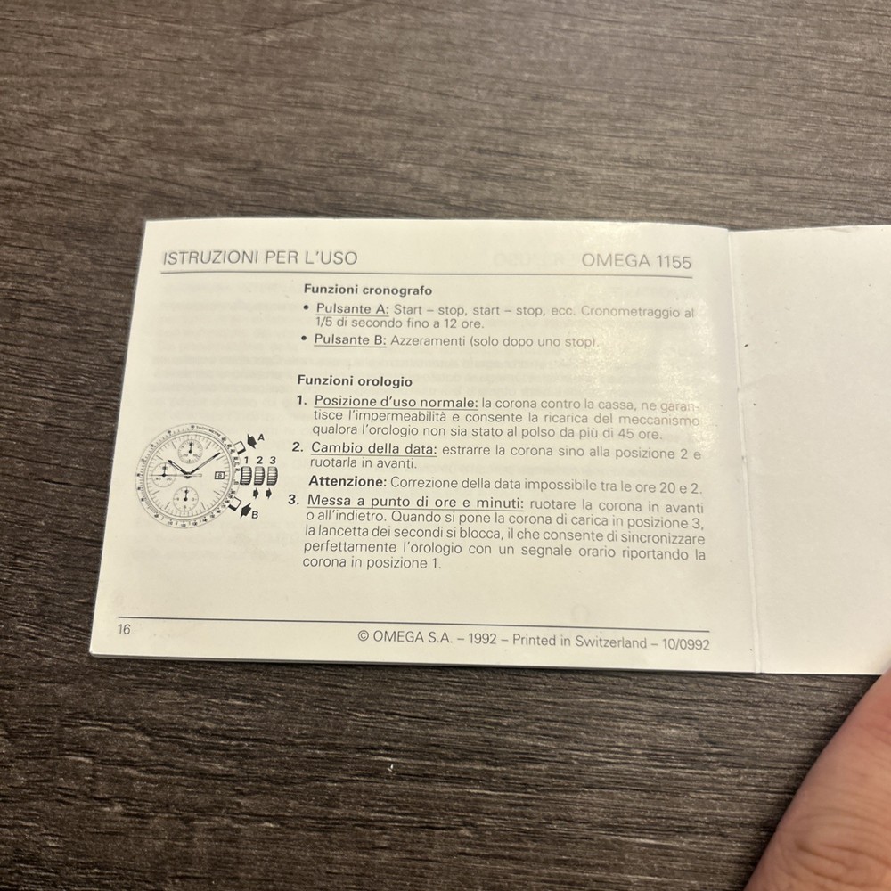 Omega World Service Booklet