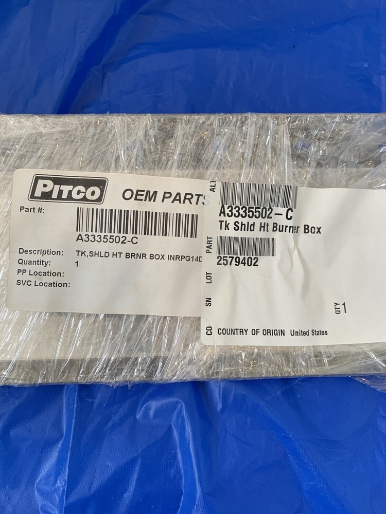 Pitco A3335502-C TANK,SHIELD HT BURNER BOX INRPG14D