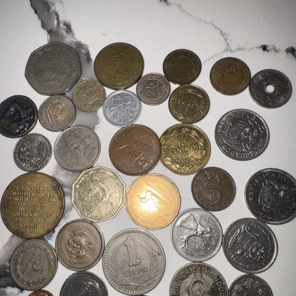 Lot Of 35 Coins Different Countries -