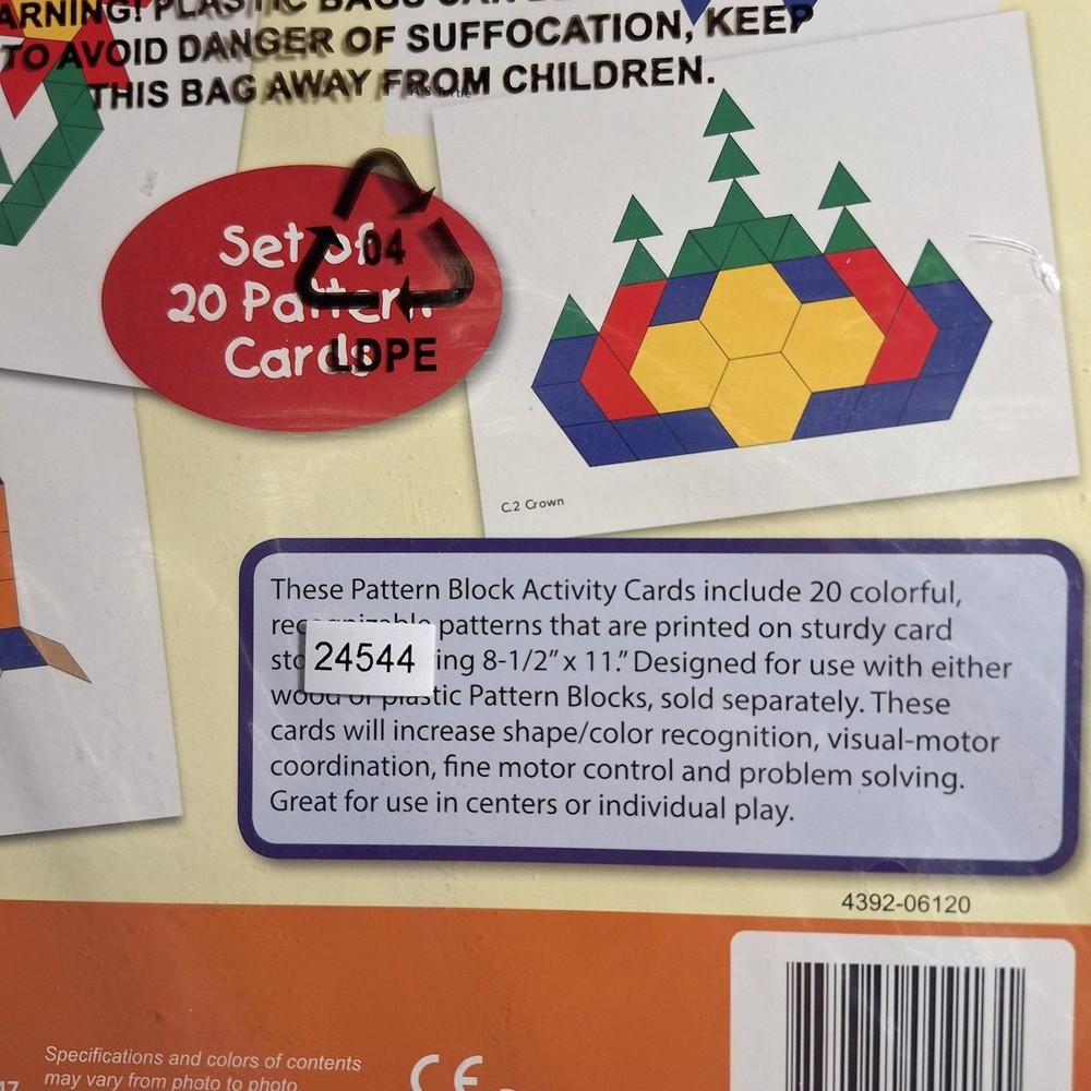 Pattern Block Activity Cards Tangrams Pre K Grade 3 Shapes Learning Advantage