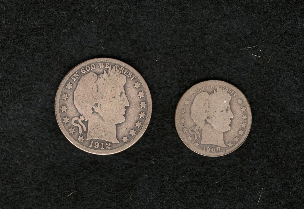 Barber half and quarter