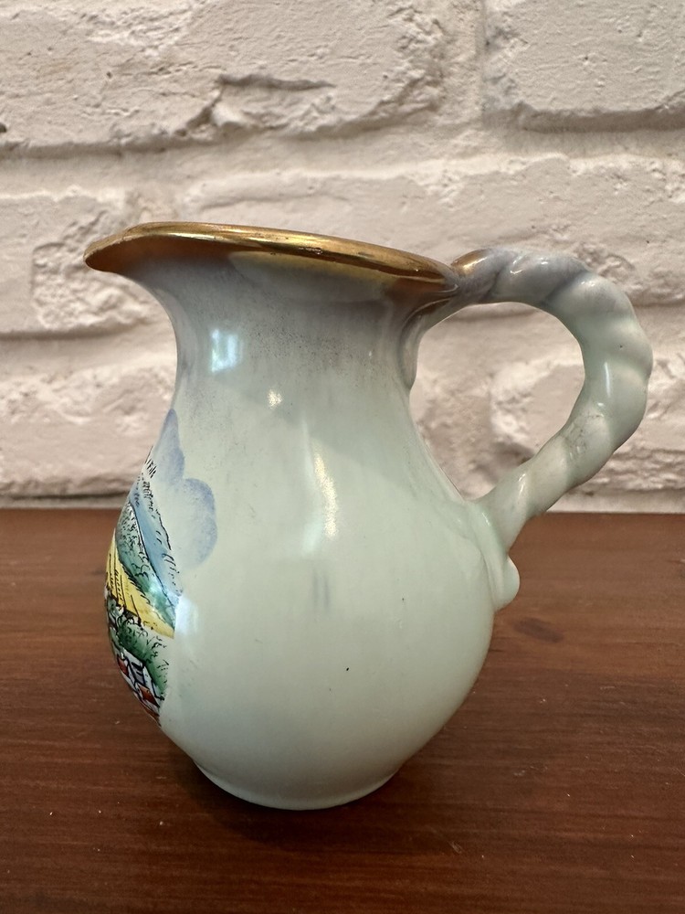 E. Bersbach Souvenir Pitcher Small Multicolor Hand Paired
