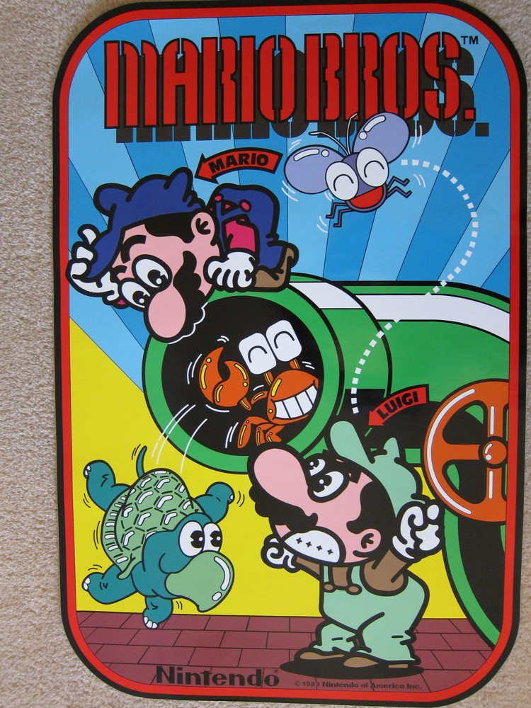 MARIO BROTHERS Side Art Set - Only Accurate Set Available!