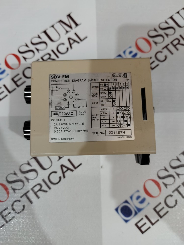 OMRON SDV-FM6 ELECTRONIC TIMER VOLTAGE 110VAC FREE FAST SHIPPING