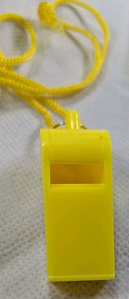 Yellow Plastic Whistle Ok