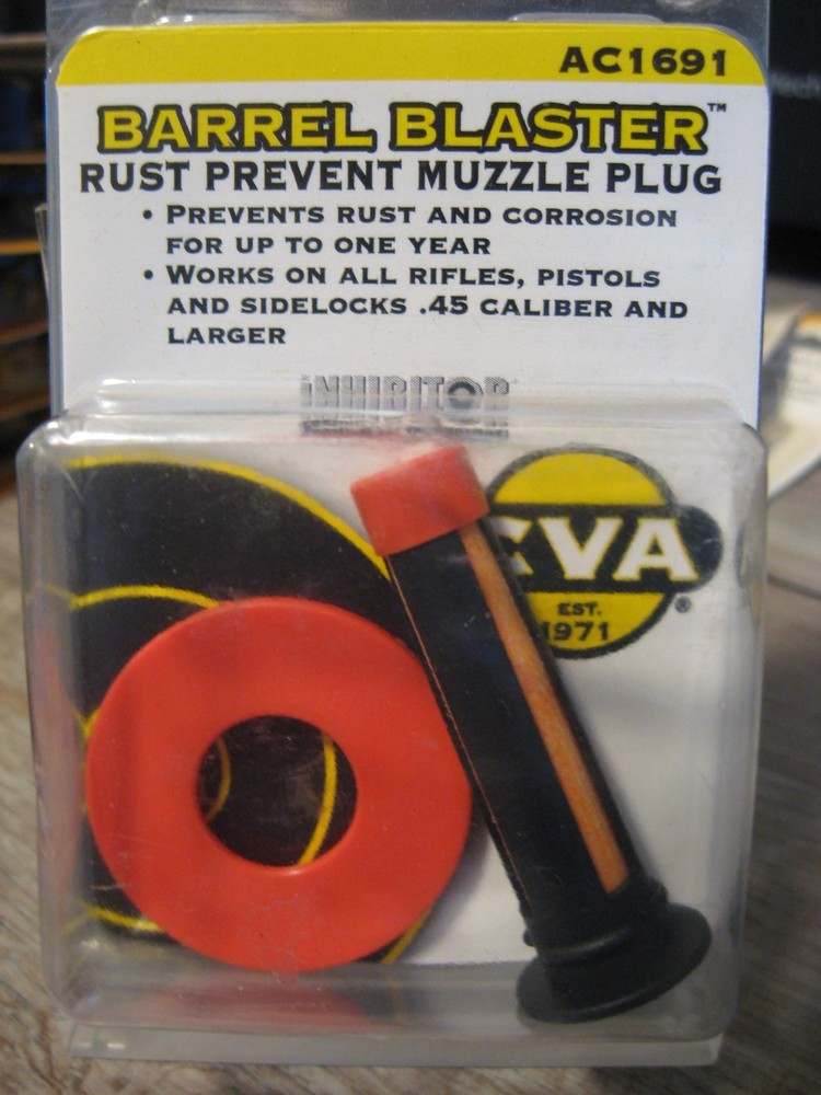CVA Muzzleloader Barrel Blaster AC1691 Muzzle Plug Rust Preventer