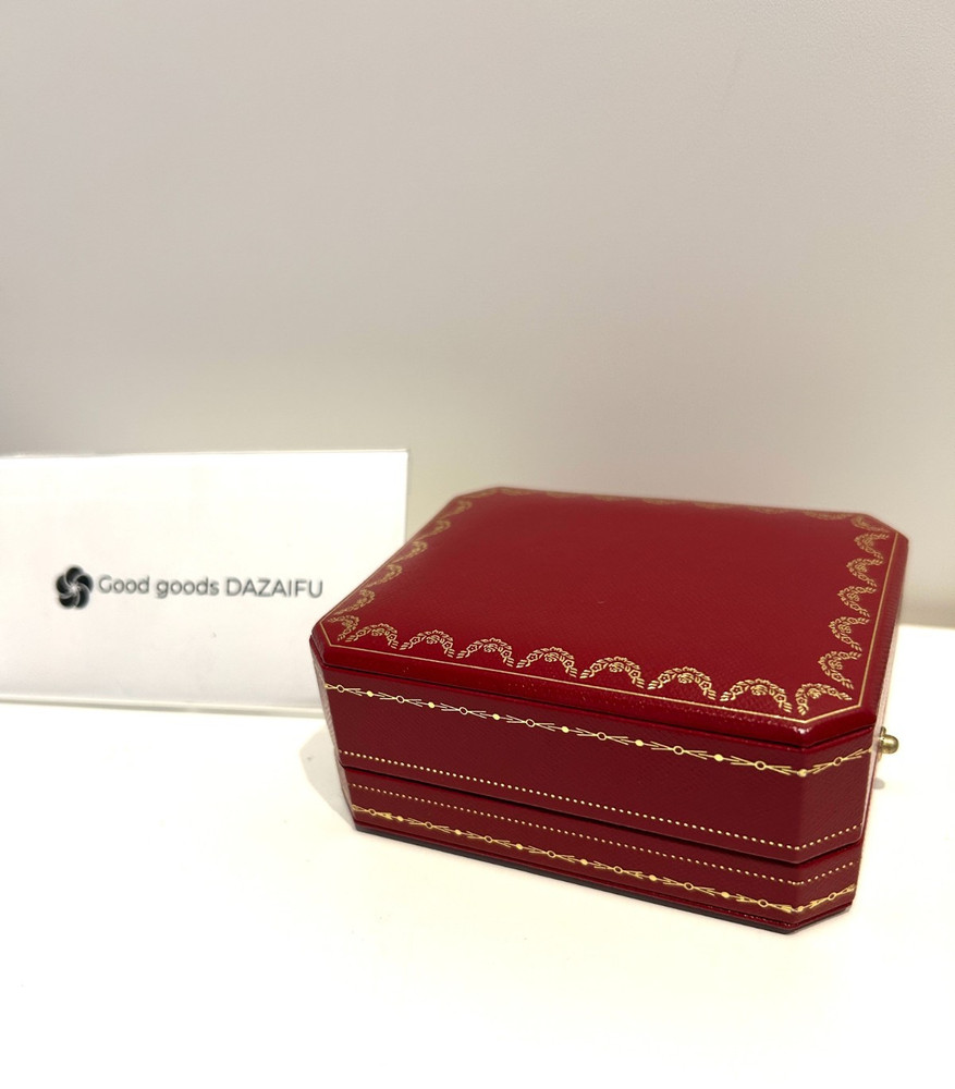 Cartier Pair Ring Empty Box Red Leather Case & Outer Box Set Gift Authentic