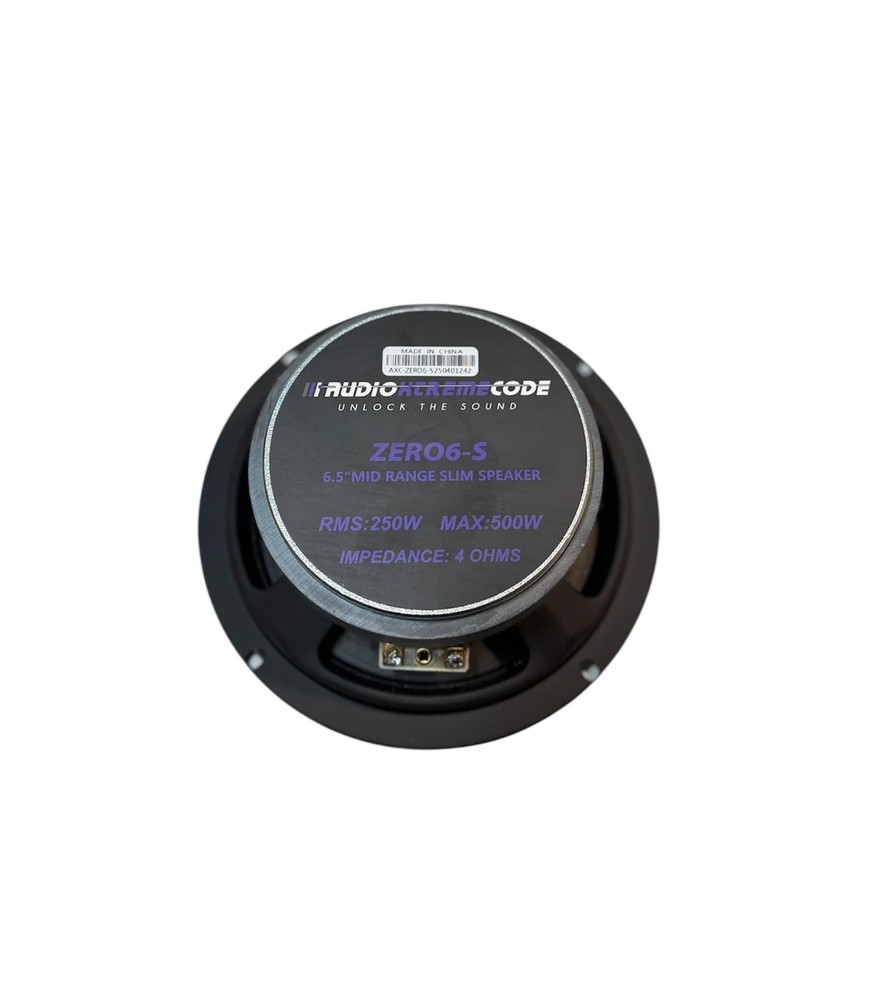 Audio Xtreme Code AC-ZRO6-S 6.5" 250W RMS Slim Midrange (Single)