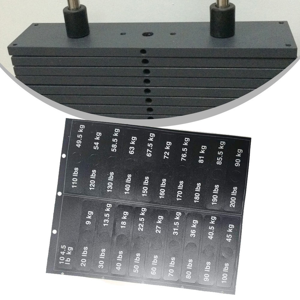 Easy to Apply Weight Stickers Improved Training Efficiency No Confusion