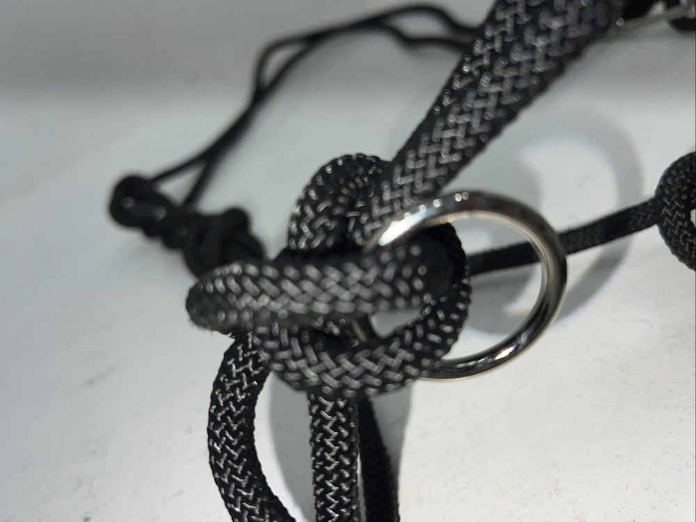 New Tough 1 Black Rope Halter Side Pull Combo #50-4000 H-502