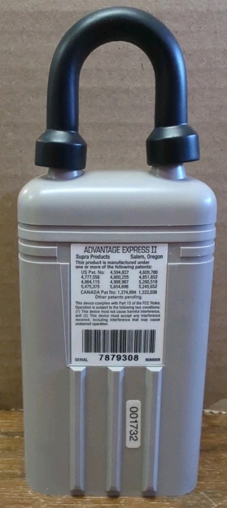 GE Supra Advantage Express II Security Real Estate Lockbox