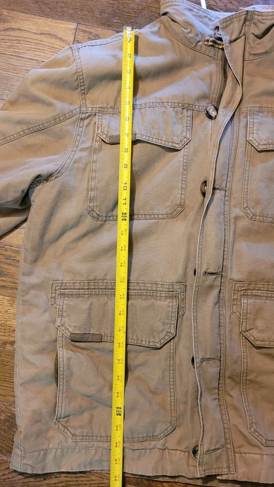 Cabelas Tan Hunting Jacket Lined Size Large Regular