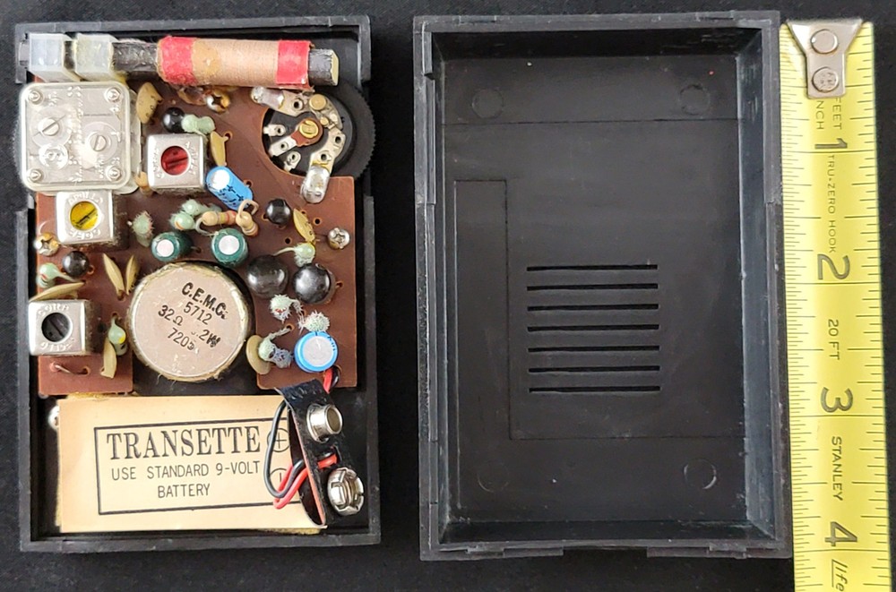 Solid State Transette Transistor Radio Portable Pocket Handheld WORKS Vintage