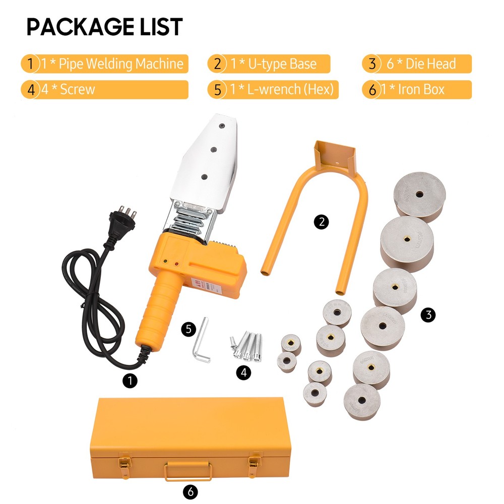 1-Plastic Pipe Welding Machine Socket Welder With Double Heat Dissipation