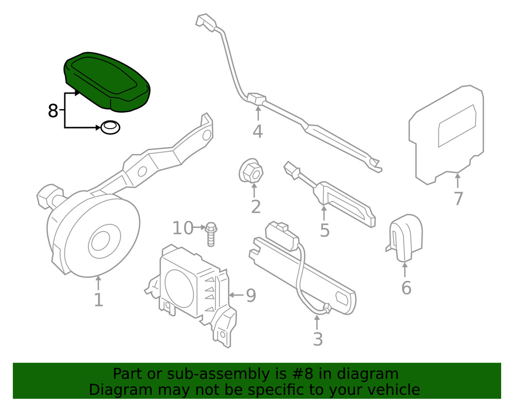 Genuine Hyundai Keyless Entry Transmitter 95440-J9400
