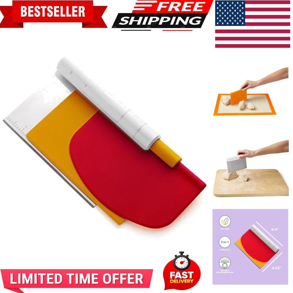 Pastry Bench Scraper, Set of 3